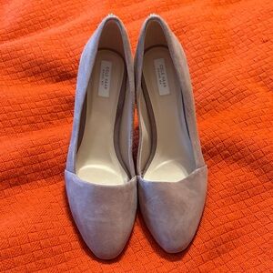 Cole Haan Women's Suede Heels - Light Gray- NWOT Size 7.5
